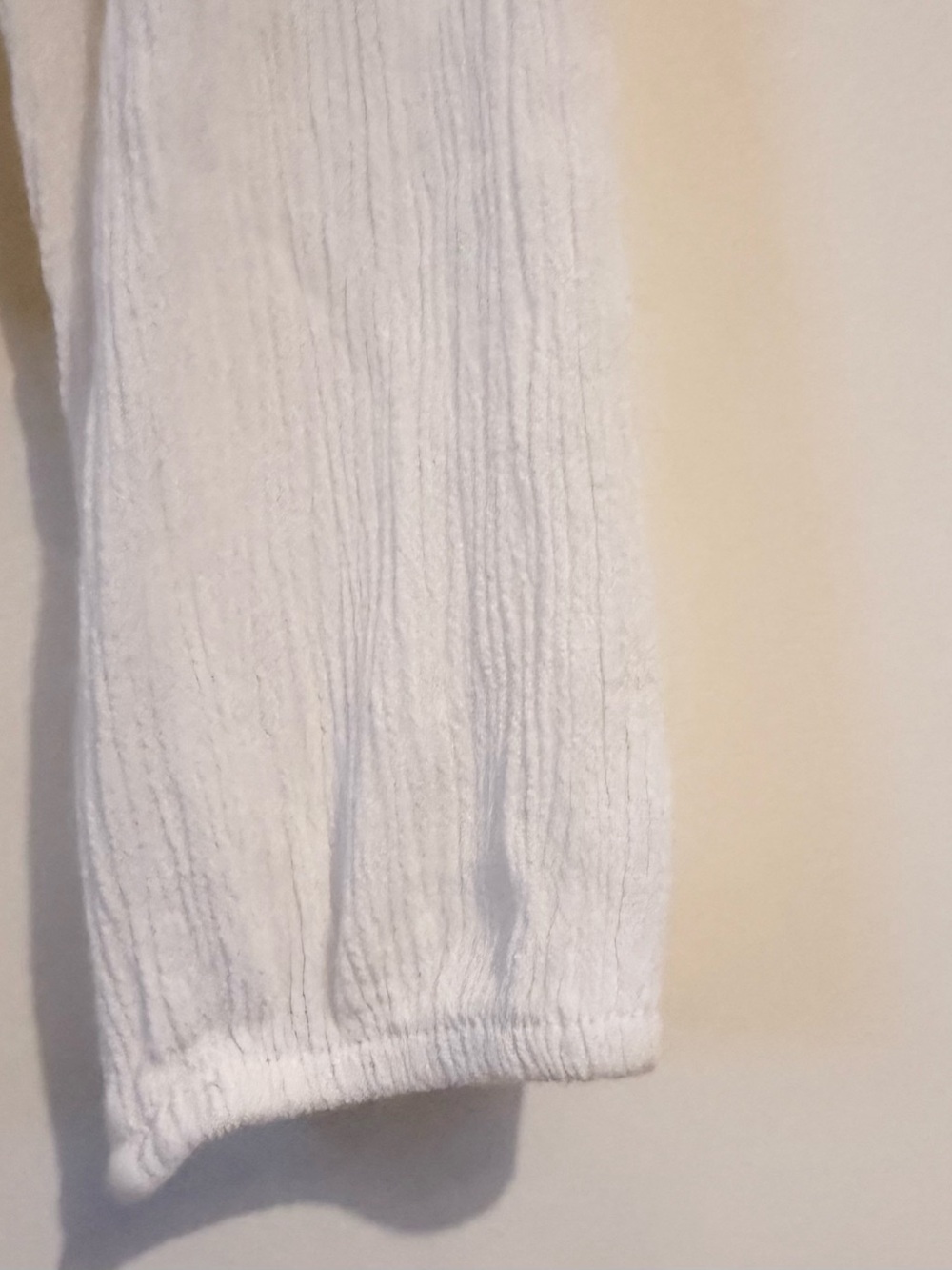 Boho White Ruffled Button-Front Blouse - Picture 5 of 7